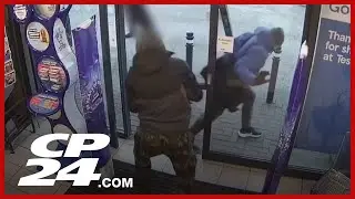 Easter egg thieves break through locked door before getting away | CAUGHT ON CAMERA