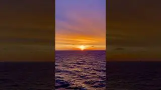 Beautiful Sunrise at Sea 🌅🌊 | Calm Ocean & Morning Sky # shorts
