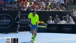 Marcos Baghdatis vs Jiri Vesely | ASB Classic Quarter Final Highlights Auckland 2017