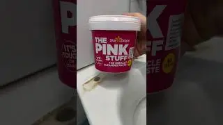 The Pink Stuff Cleaning Paste #cleaningpaste #cleantok #satisfying #stainremover #toilet