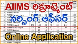 AIIMS NURSING OFFICER RECRUITMENT 2020 | CENTRAL GOVT JOBS.