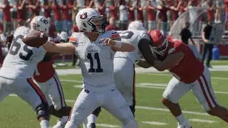 Арканзас против Оберна &mdash; лучшие моменты матча NCAA Football 10/25 (College Football 26 Sim)