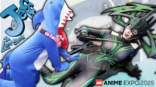 Jeff the Land Shark Swims Around Anime Expo 2025 ft. Bonnie Ayame