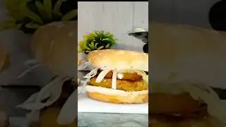 वेज बार्गर बनाने का आसान तरीका|Vegetable Burger Recipe|Easy Home Made Bargar Recipe|#food #burger#🍔