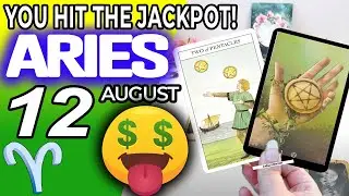 Aries ♈️ 🤑 YOU HIT THE JACKPOT!💲💲 Horoscope for Today AUGUST 12 2022♈️aries tarot august 12 2022