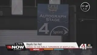 Backstage pass at the Royals Fanfest