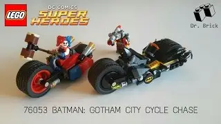 LEGO DC COMICS SUPER HEROES / 76053 BATMAN: GOTHAM CITY CYCLE CHASE / STOP MOTION SPEED BUILD