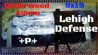 Underwood Ammo 9 мм +P+ 105 г Тест на баллистический гель для контролируемого разрушения с полой точкой (HD)