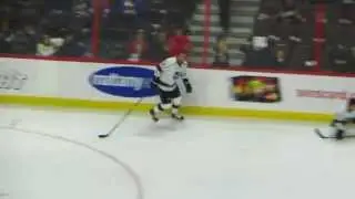 Marian Gaborik during pre-game warm-up at the  Kings @ Senators hockey game