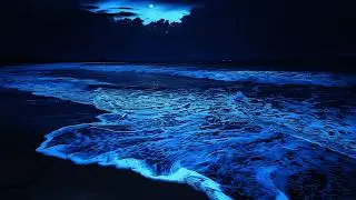 Unwind And Sleep All Night With Ocean Waves | Gentle Night Surf Sounds 🌙 | Dark Screen 24 Hours