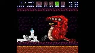 Super Metroid - Crocomire vs Grappling Beam and Plasma Beam