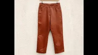 Womens Brown Leather Pants
