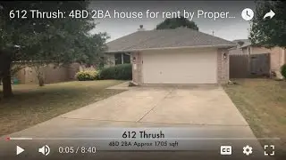 612 Thrush: 4BD 2BA house for rent by Property Manager