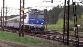 PKP IC EU07A-002 z IC Stoczniowiec złapana pod wiaduktem w Maksymilianowie, 1.05.2016