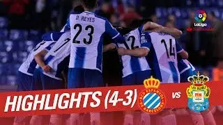 Resumen de RCD Espanyol vs UD Las Palmas (4-3)