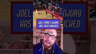 Embid&rsquo;s injury leaves Sixers fans in panic mode! #phillysports #nbatalk #nba #joelembid #nbaplayoffs