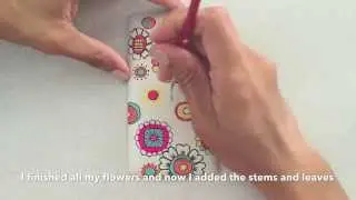 Cellphone case makeover with Nail Polish