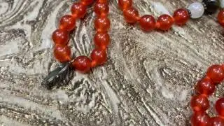 Red Carnelian Mala, Natural Gemstone Mala