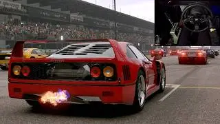 Ferrari F40 Nurburgring Race - Forza Motorsport | Steering Wheel Gameplay