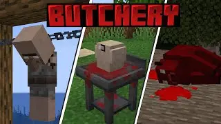 Butchery Mod: Te permite descuartizar mobs en Minecraft 1.20.1 - 1.21.4 (Forge y NeoForge)