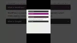 JavaScript Accordion Modern and Simple - One Open at a time 