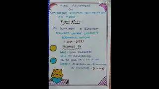 COMPARATIVE STATEMENT TRAIT THEORY AND TYPE THEORY.