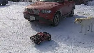 Arrma Mojave 6s snow drifting