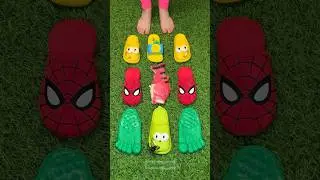 Super cool giant spider sandals 🐲🐠 fish slippers 😜☺️ #love #slippers #trending