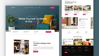 Создайте сайт отеля с использованием HTML, CSS и JavaScript | Адаптивная целевая страница