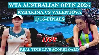 Elena Rybakina vs Tereza Valentova Live Scores | WTA Australian Open 2026 1/16-Finals