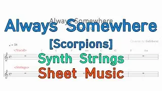 [Always Somewhere] Scorpions Band Score Keyboard Part | Sheet Music | Tutorial |