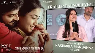National Crush Rashmika Mandanna Speech at The Girlfriend Trailer Launch Event | Shreyas Media
