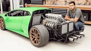 Man Spends $15,000 Building RC Lamborghini with Real V12 Engine | by CHUANQIENGINE