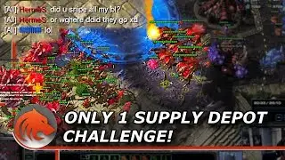 StarCraft 2: Winning With Only 1 Supply Depot vs Zerg!