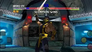 Mortal kombat 4 gold zerando com o scorpion (jogo bizarro mas divertido)