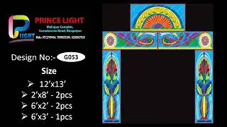 Prince Light Bhagalpur L.E.D/Pixel Road Gate Board Designs (G051-G060) Size - 2'x8'/6'x2'/6'X3'