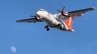 Air North ATR-42-300 Landing In Vancouver YVR From Sandspit YZP