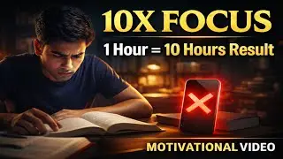 10X FOCUS : एक घंटे की पढ़ाई 10 घंटे का रिजल्ट ! | Student Motivation Hindi | Deep Work Technique |