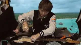 Guitar on the Beach &ndash; Trash Guitar &rarr; Fender Copy Transformation (DIY Resurrection)