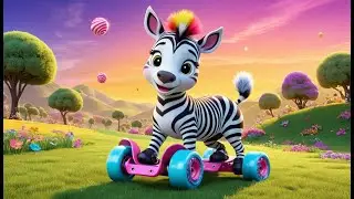 Zoomie Zebra&rsquo;s Roller Skate Party | Zebra Song for Kids | Roller Skate Adventure Rhyme
