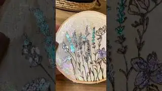 Woodburned floral art! #diy #diyprojects #art #woodburn #home #design #homemade #decor #subscribe