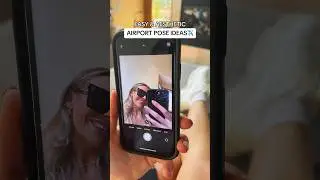 aesthetic airport pose ideas!✈️✨ #shorts #airport #photography #pose