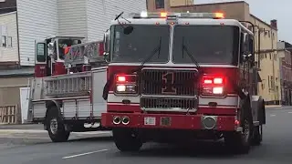 Reading Fire Department Brand New Ladder 1 & Engine 3 Responding 5/28/18