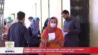 FBISE has successfully conducted recruitment exams for Federal Directorate Government Jobs