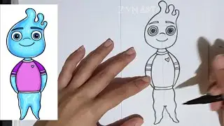 Easy drawing Wade for kids