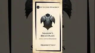Shadow's Breastplate | Tank Ruining Stealth? Not This Time