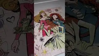 Dollar store Disney princess puzzle #asmr #puzzle #disney