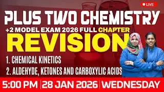 Plus Two Chemistry | Full Chapter Revision | +2 Model Exam 2026 | Free Live Classes | Avodha