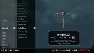 Skyrim (Getting the Notched Pickaxe)