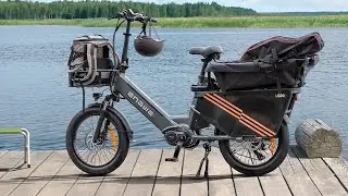 ENGWE LE20 Electric Bike 250W Mid Drive Motor 48V 19.2AH Battery 20 Inch Tire Cargo Electric Bike